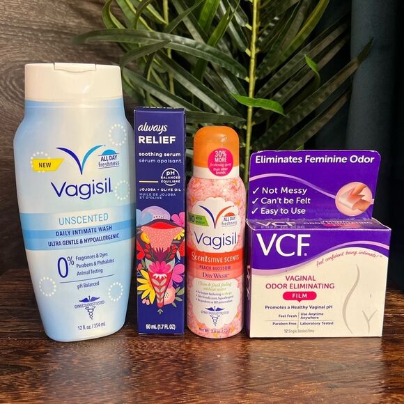 Vagisil, Always, & VCF Feminine Care Set of 4 Products. All new and unused. - Picture 1 of 10